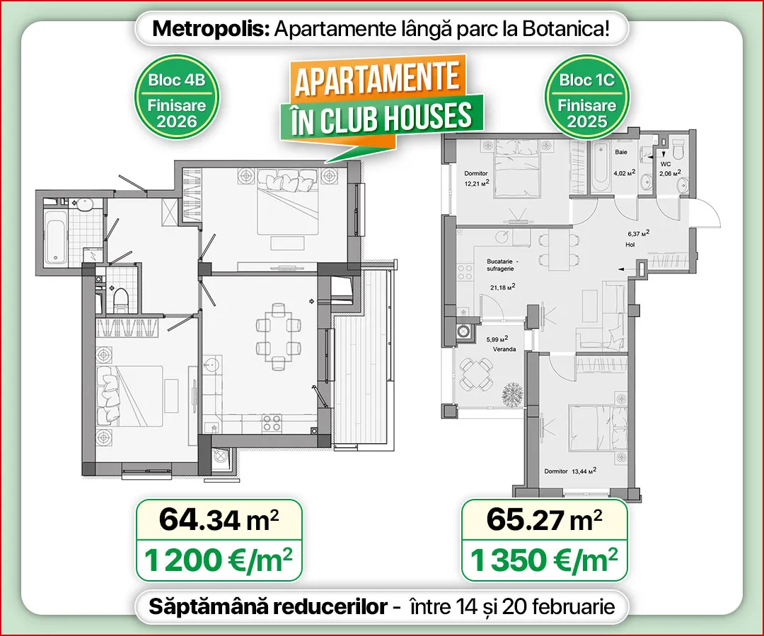 Metropolis: Apartamente lângă parc la Botanica