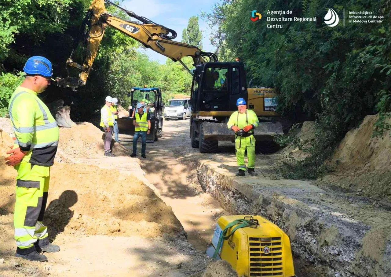 Более 46 км водопровода построили на магистрали Кишинев — Страшены — Калараш