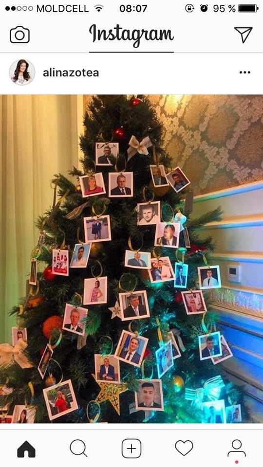 Алина Зотя украсила свою елку коллегами по Либеральной партии