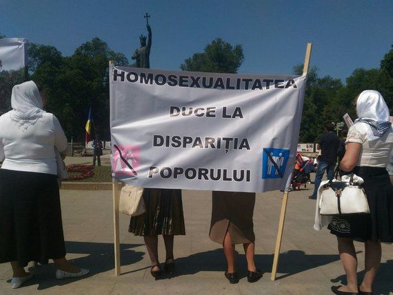 В Кишиневе не удалось провести гей-парад