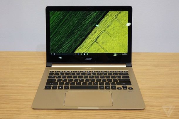 Acer представила самый тонкий ноутбук в мире