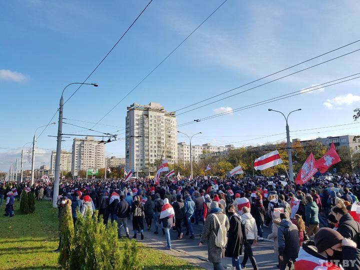 В Минске собираются сторонники оппозиции