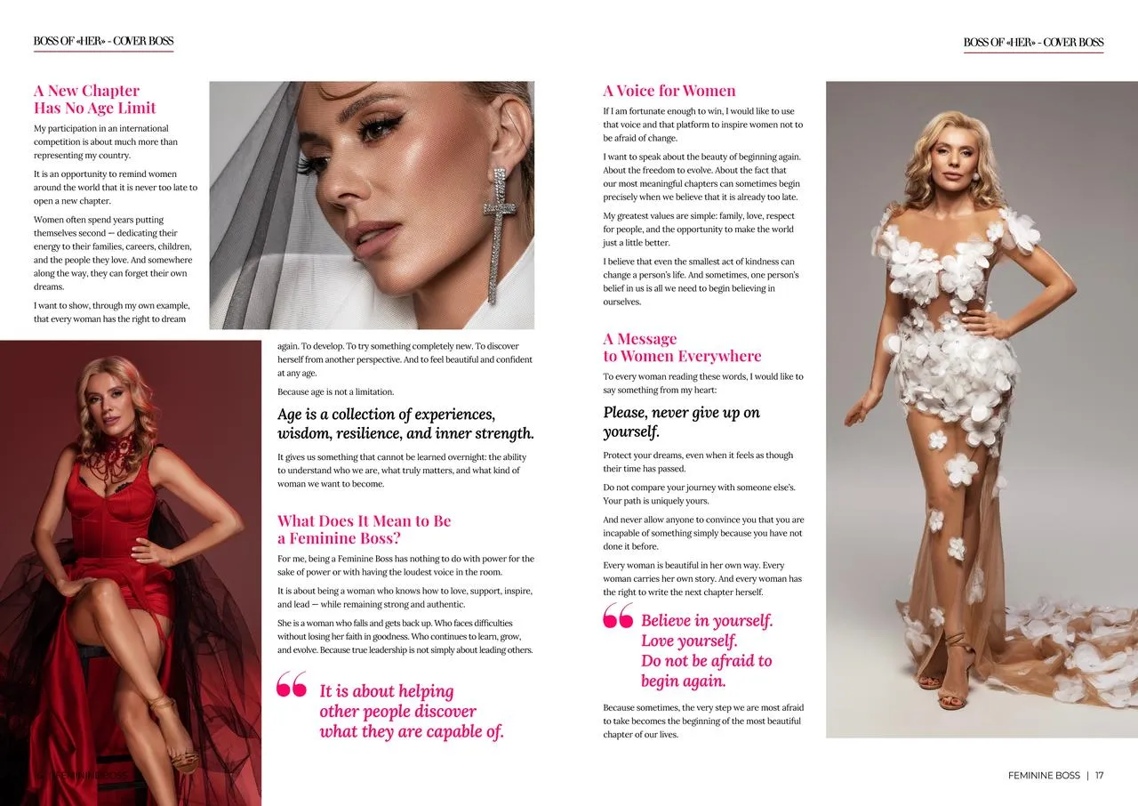 Молдаванка появилась на обложке международного издания Feminine Boss Magazine®