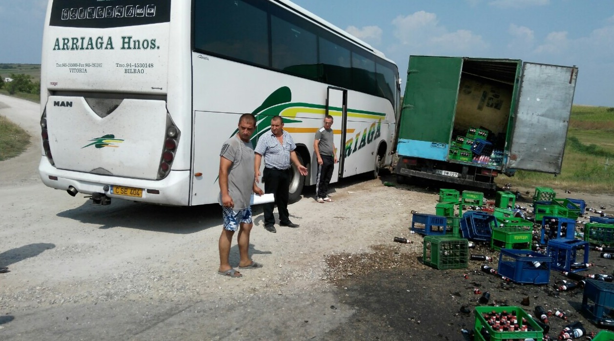 Accident cu miros de bere, pe traseul Orhei-Bălţi