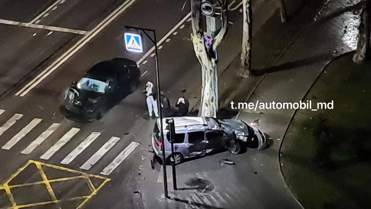 В столичном секторе Буюканы произошло ДТП: столкнулись два автомобиля