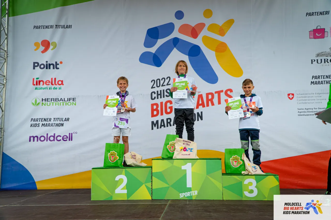 Moldcell Big Hearts Kids Marathon определил чемпионов
