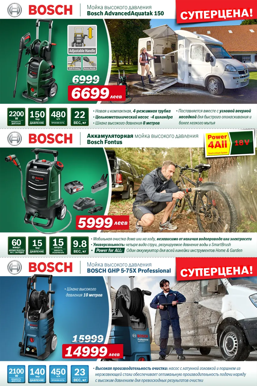 Bosch Siemens: Супер предложение осени – садовая техника Bosch Ⓟ