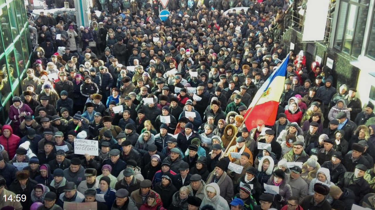 В Кишиневе прошла акция в поддержку Jurnal TV