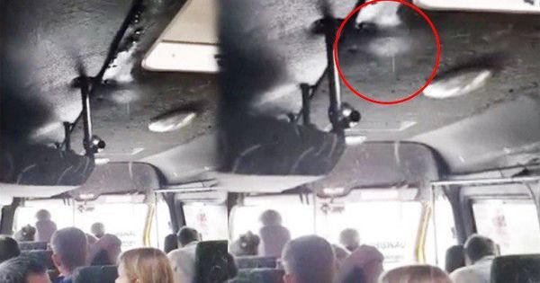 В маршрутке Унгены-Кишинев пассажиры ехали под проливным дождем