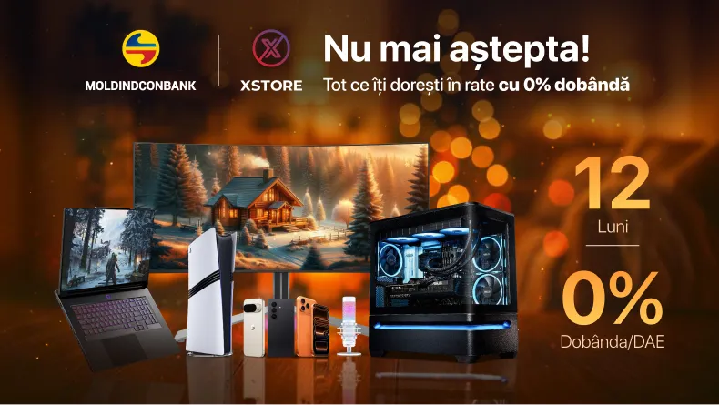 Xstore.md: Tot ce îți dorești, acum în rate cu 0% dobândă