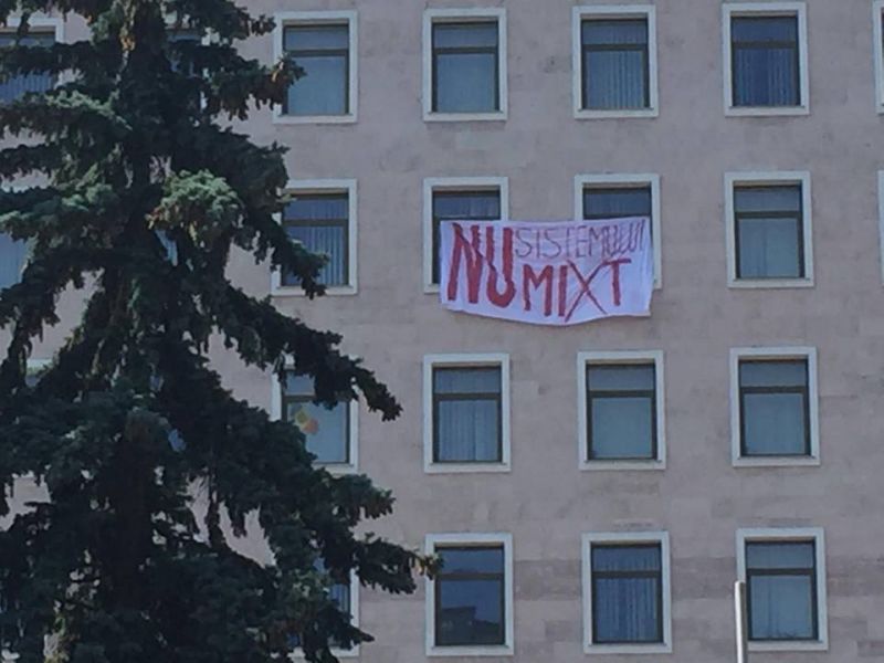 В Кишиневе прошли протесты против смешанной системы выборов