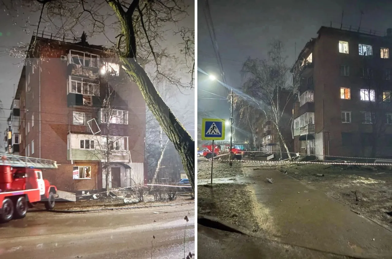 В Тамбовской области дроны врезались в два многоквартирных дома