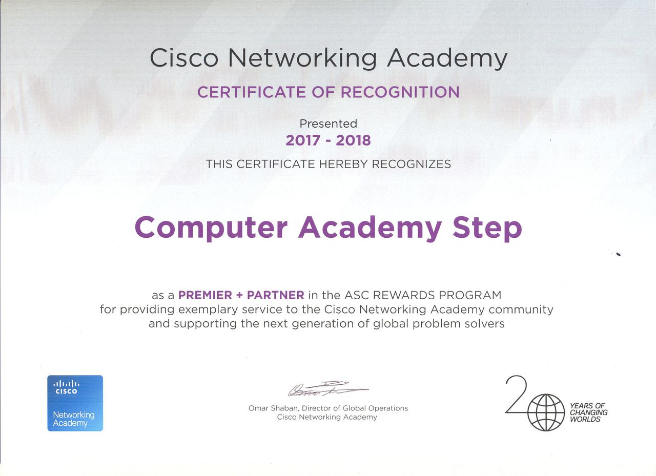 STEP IT Academy a primit marele premiu de la Cisco Networking Academy