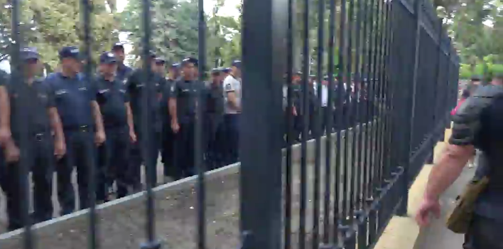 В центре Кишинева прошел протест