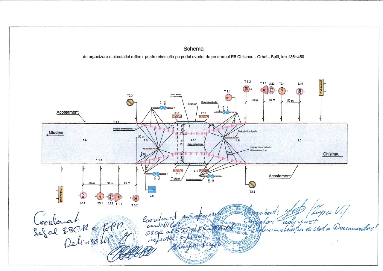 Un segment al drumului național Chișinău-Bălți va fi închis din 5 decembrie