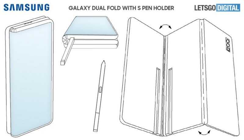Samsung анонсировала необычный Z-образный смартфон-планшет
