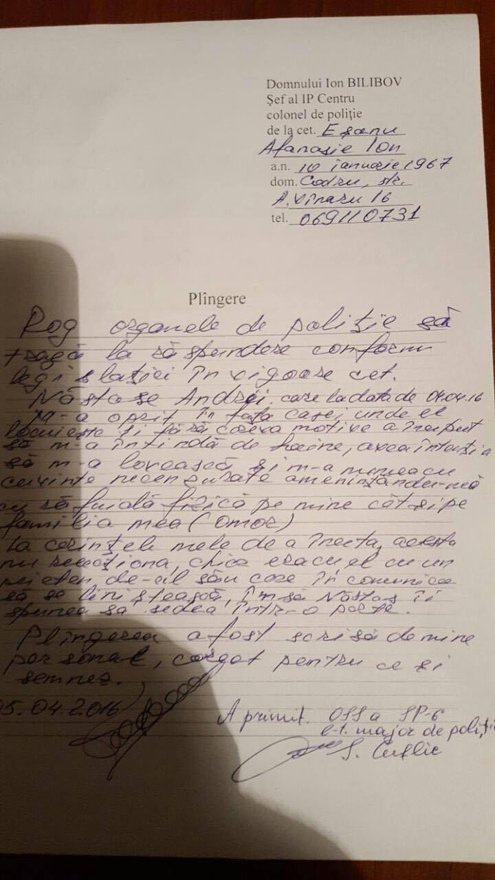 Vecinul lui Năstase spune că acesta l-ar fi agresat și amenințat