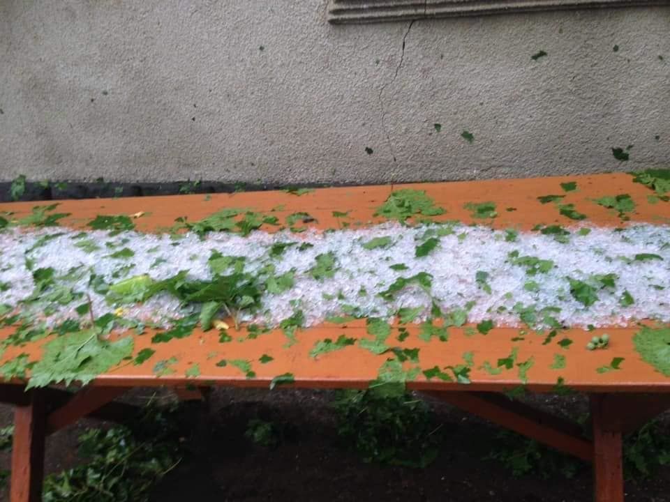 В Каушанском районе хозяйства терпят убытки из-за ливня с градом