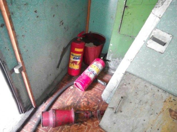 В Окнице загорелся поезд