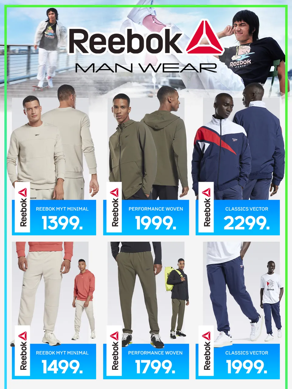 Sportlandia: Новая коллекция EA7 Emporio Armani, adidas, Reebok