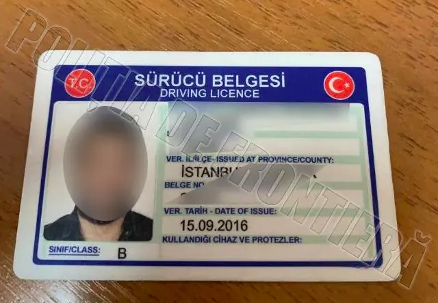 Гражданин Турции пойман с поддельными водительскими правами в Кагуле
