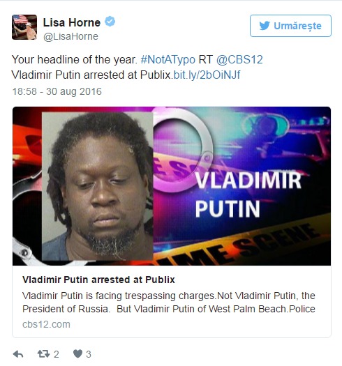 Vladimir Putin, arestat într-un supermarket din Florida