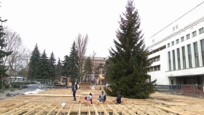 Еще одна рождественская ель появилась в Кишиневе