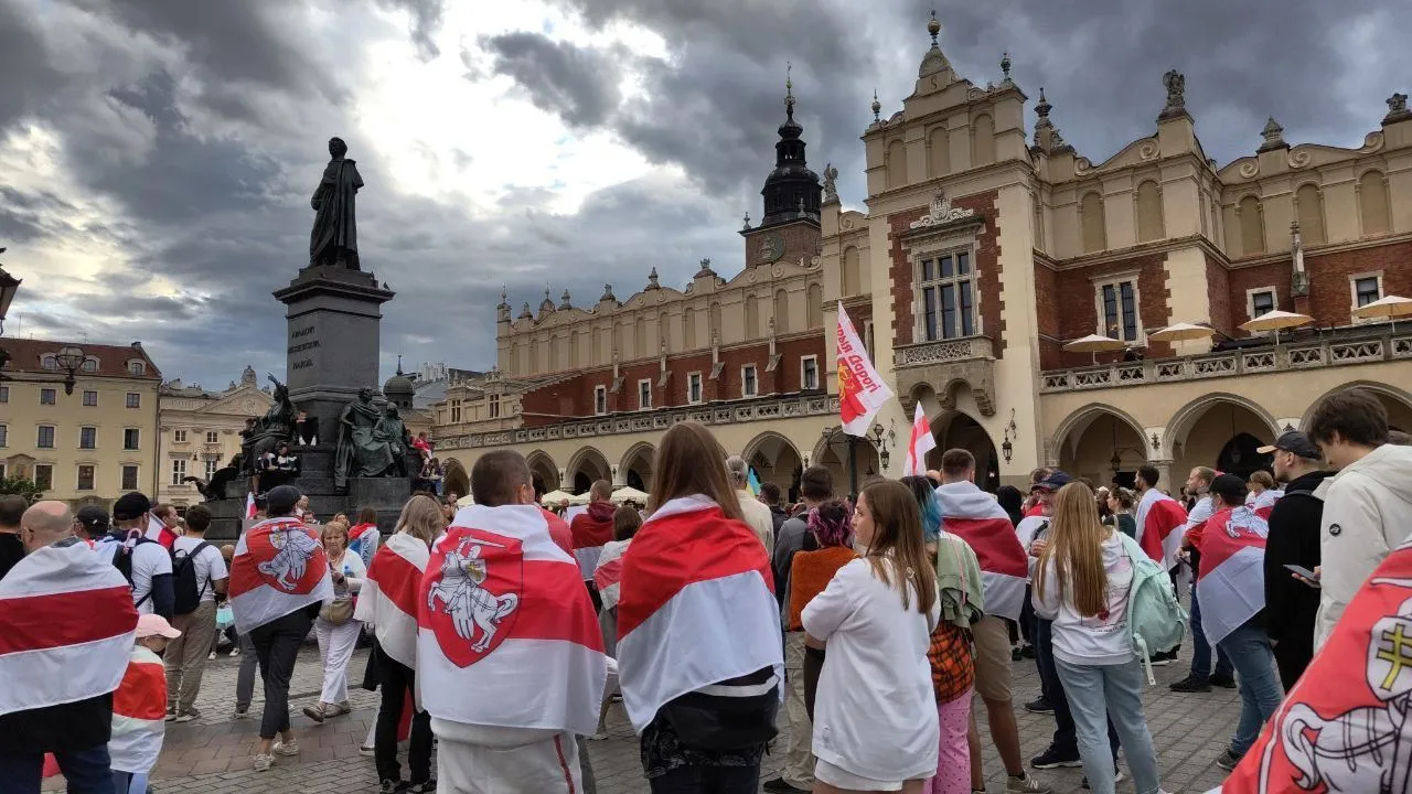 В Варшаве прошел марш, посвященный третьей годовщине начала протестов в Беларуси