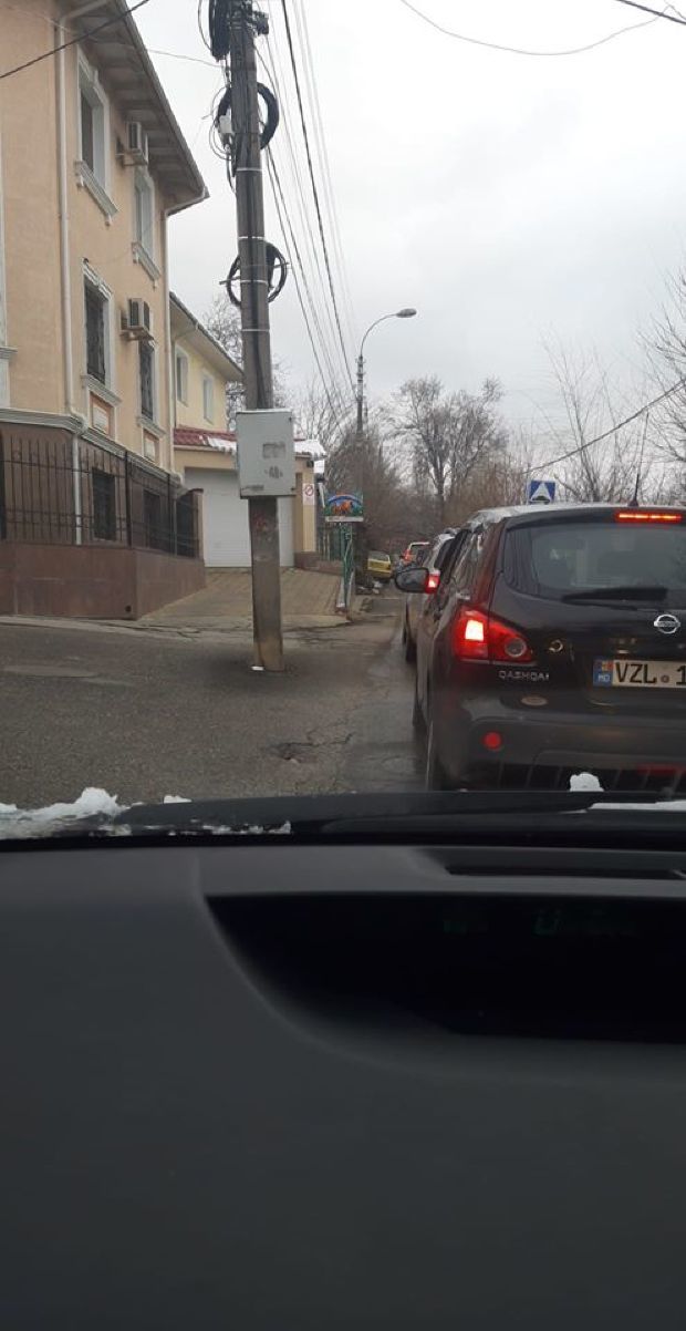 В Кишиневе образовались многокилометровые пробки