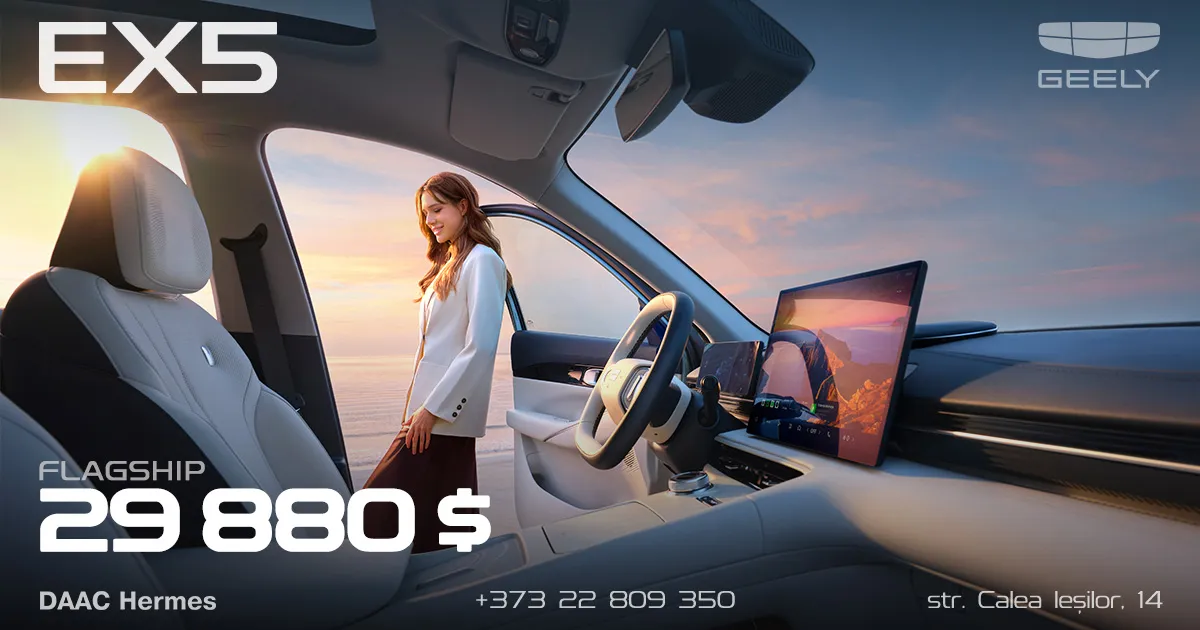 Geely EX5 electric: Baterie mai mare și preț special 29.880 $