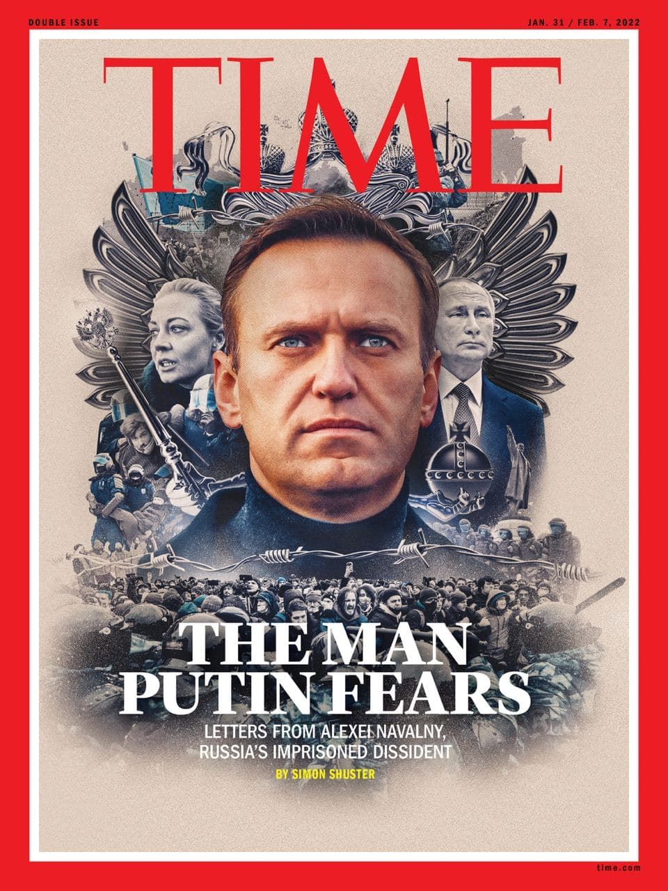 Навальный на обложке журнала Time: «Человек, которого боится Путин»