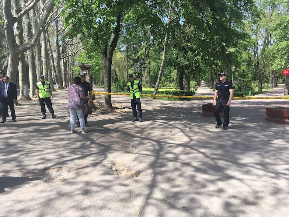 В центральный парк Кишинёва закрыли вход