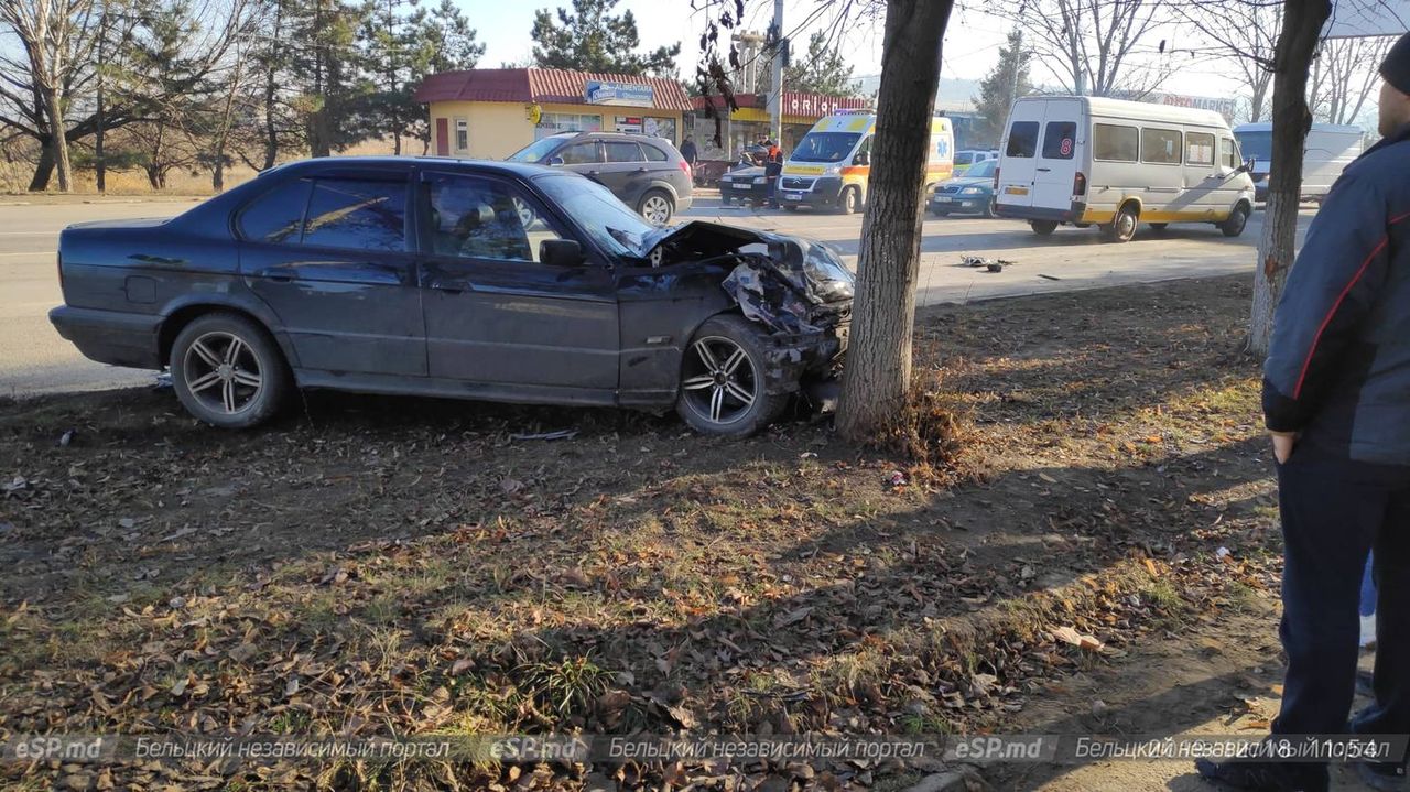 В Бельцах произошла серьезная авария: один человек попал в реанимацию