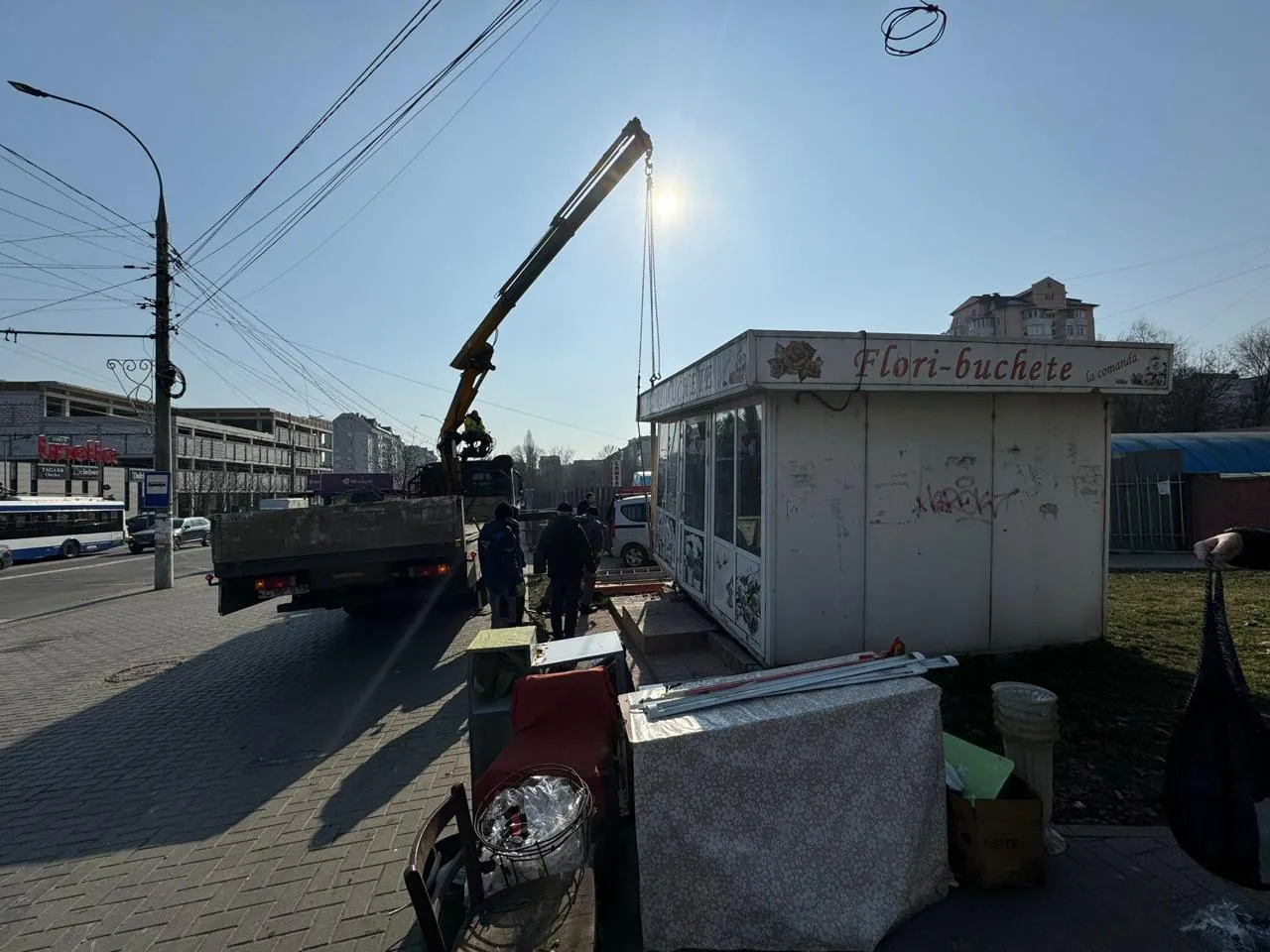 O gheretă neautorizată din sectorul Râșcani, demontată și evacuată