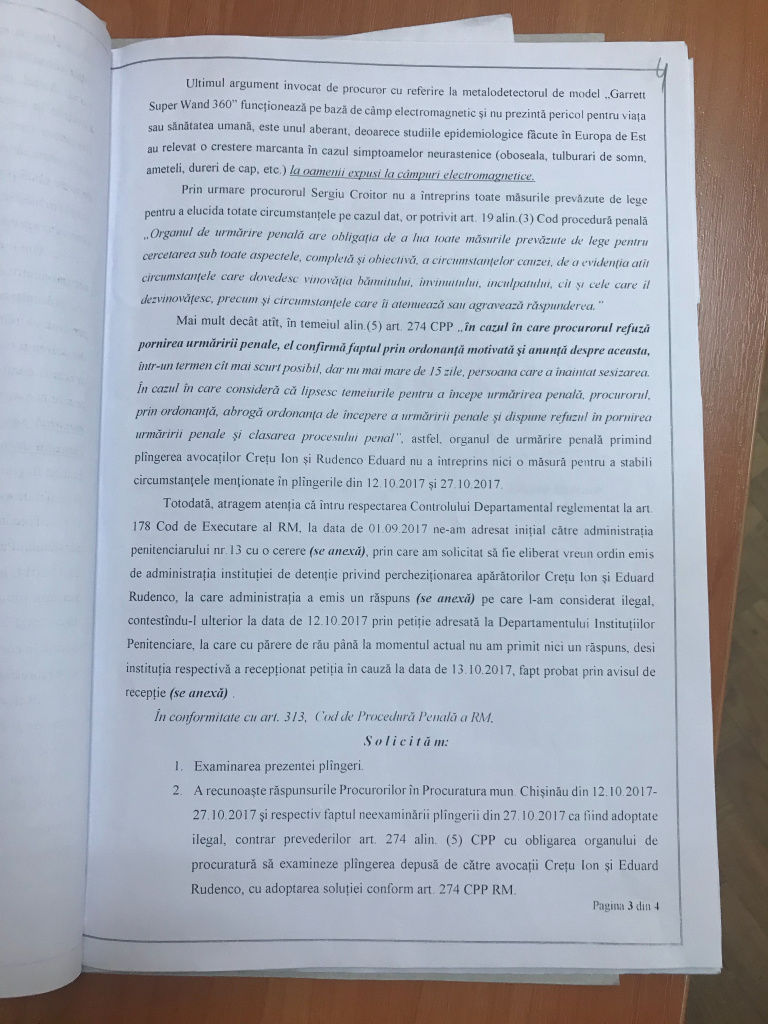 Адвокаты Вячеслава Платона направили жалобу на пенитенциарное учреждение №13