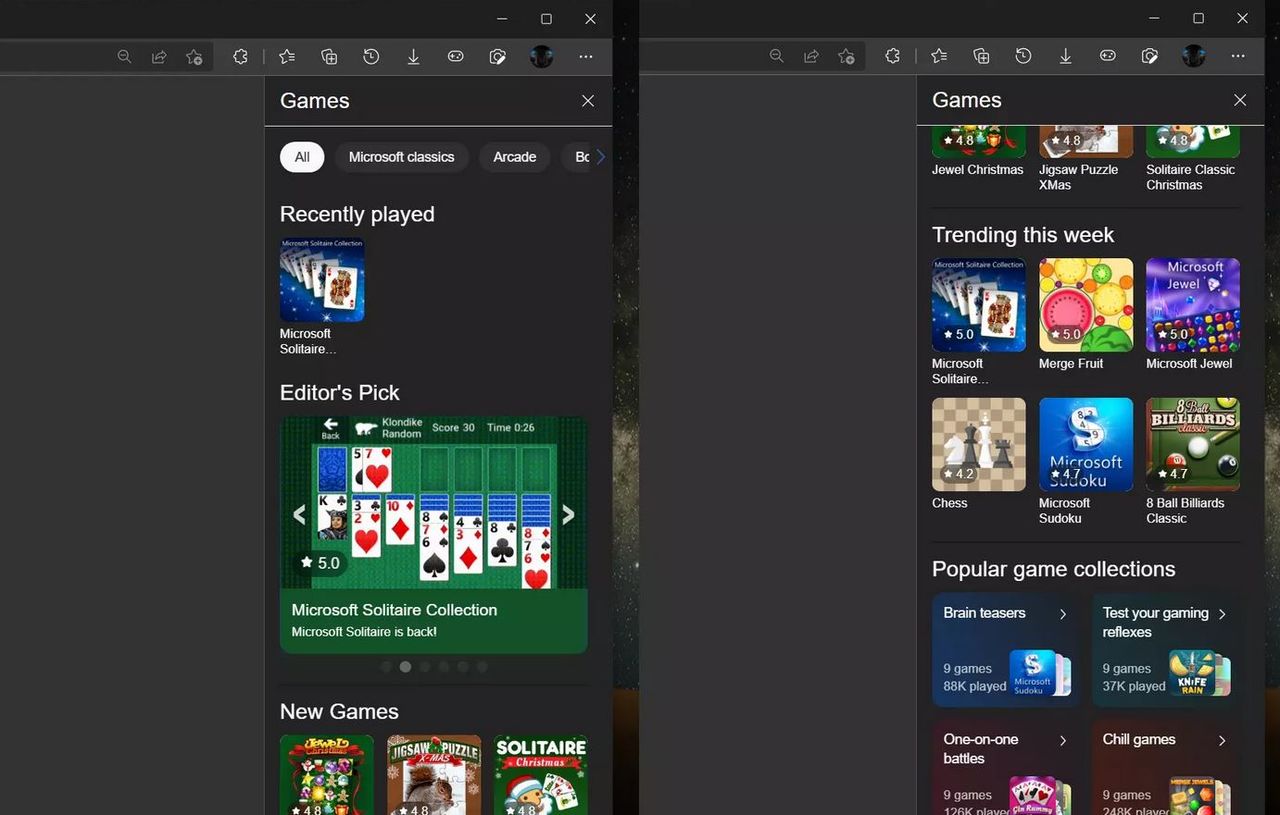 Microsoft встроила легендарную «Косынку» в браузер Edge