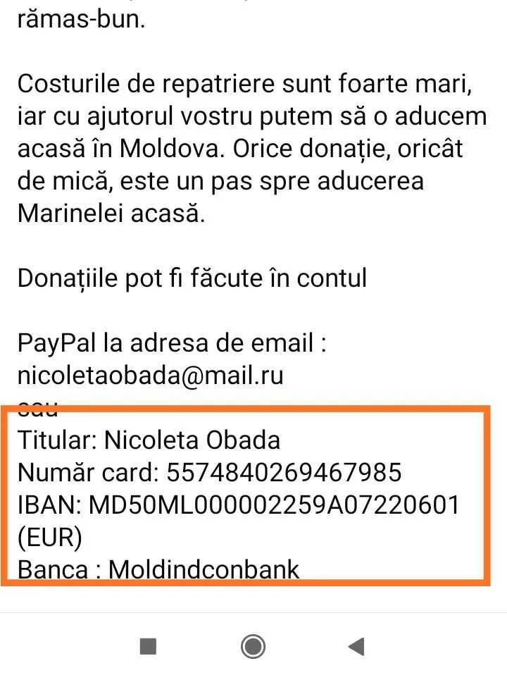 Atenție, escrocherie: Colectare falsă de fonduri pentru repatrierea unei moldovence decedate în Germania