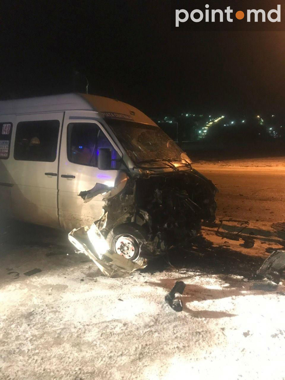 ДТП в Чореску: столкнулись КамАЗ и маршрутка