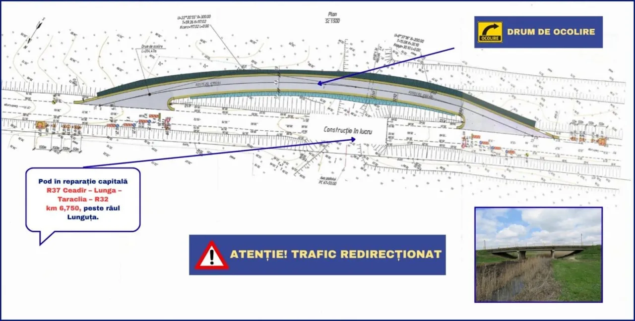 Traficul rutier din apropierea localității Corten va fi redirecționat