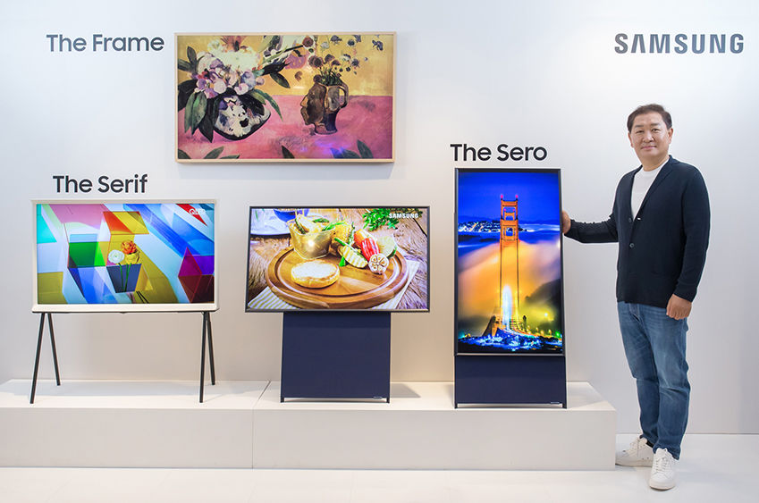 Samsung презентовала телевизор с вертикальным экраном
