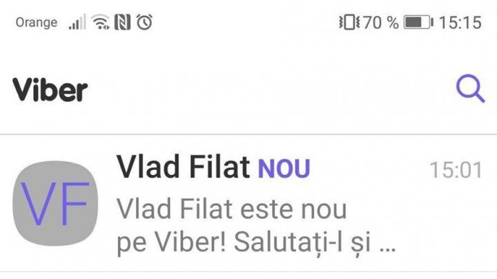 После освобождения Филат зарегистрировался в Telegram и Viber