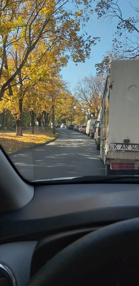В центре Кишинева встали троллейбусы