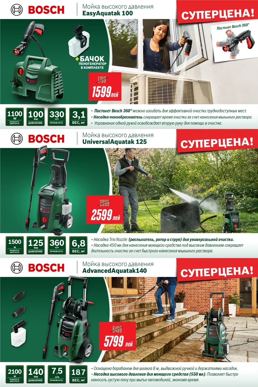 Bosch: Выходные с пользой - специальные предложения на садовую технику