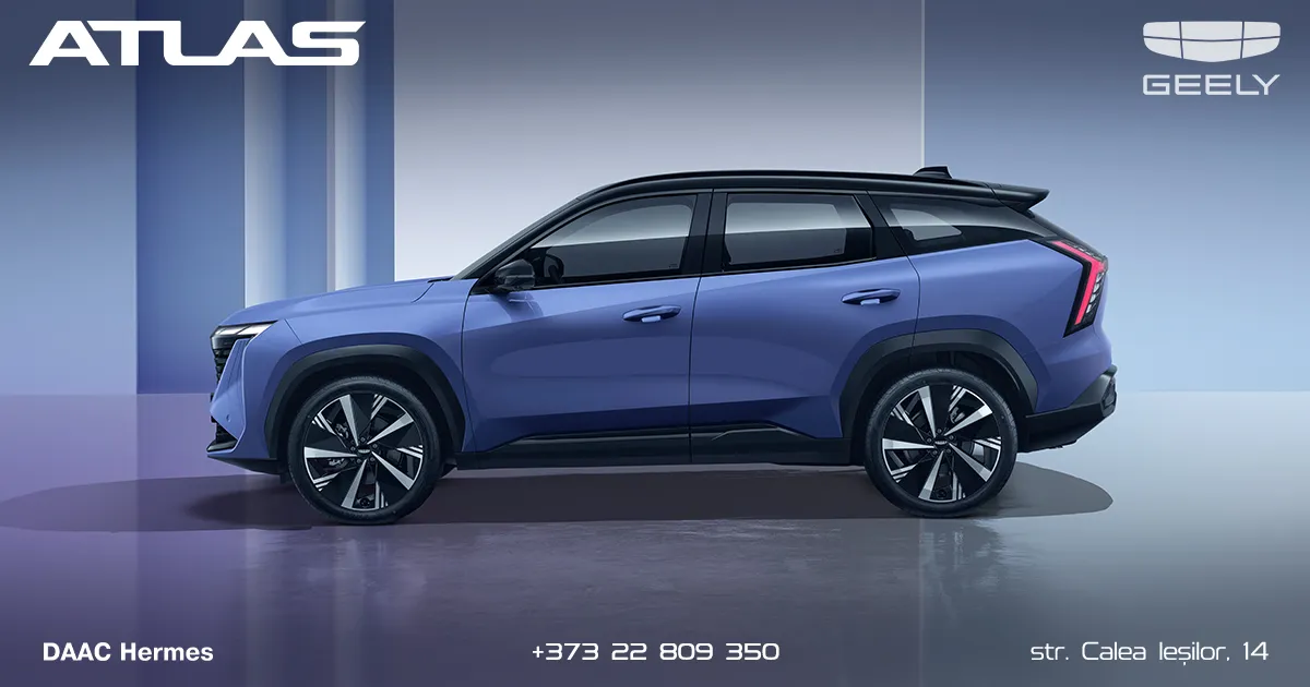 Geely Atlas a intrat în top 10 cele mai vândute automobile din China