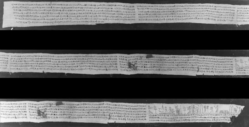 Египтологи соединили разорванный свиток Книги мертвых возрастом 2300 лет
