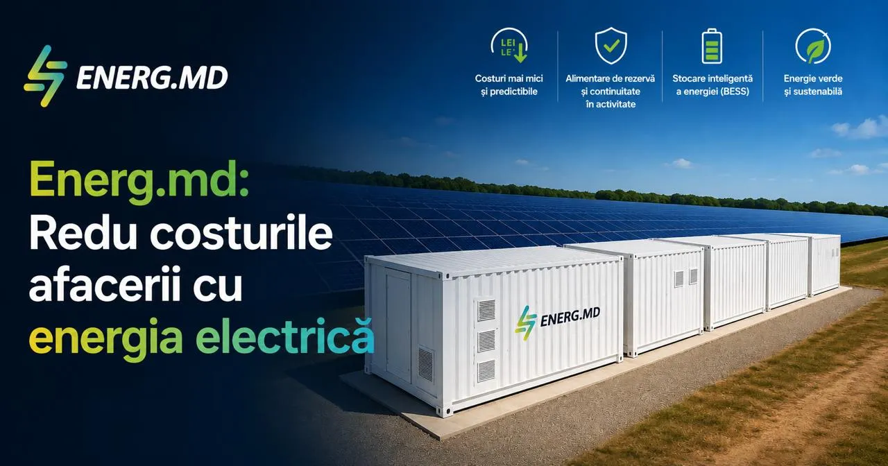 Energ.md: Cum poate o afacere să reducă costurile cu energia electrică