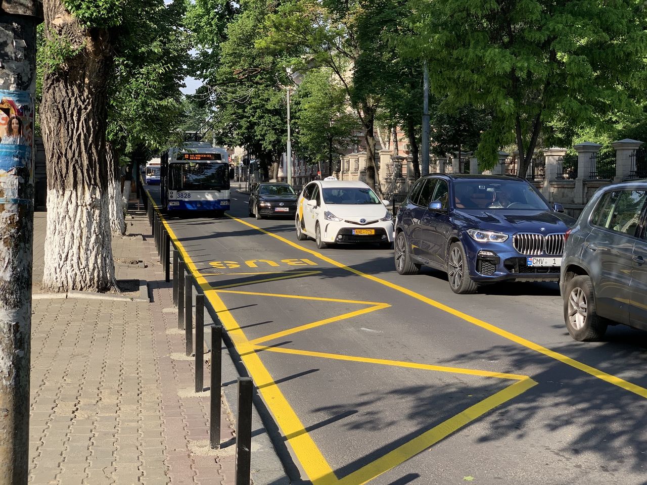 В столице появилась выделенная полоса для общественного транспорта