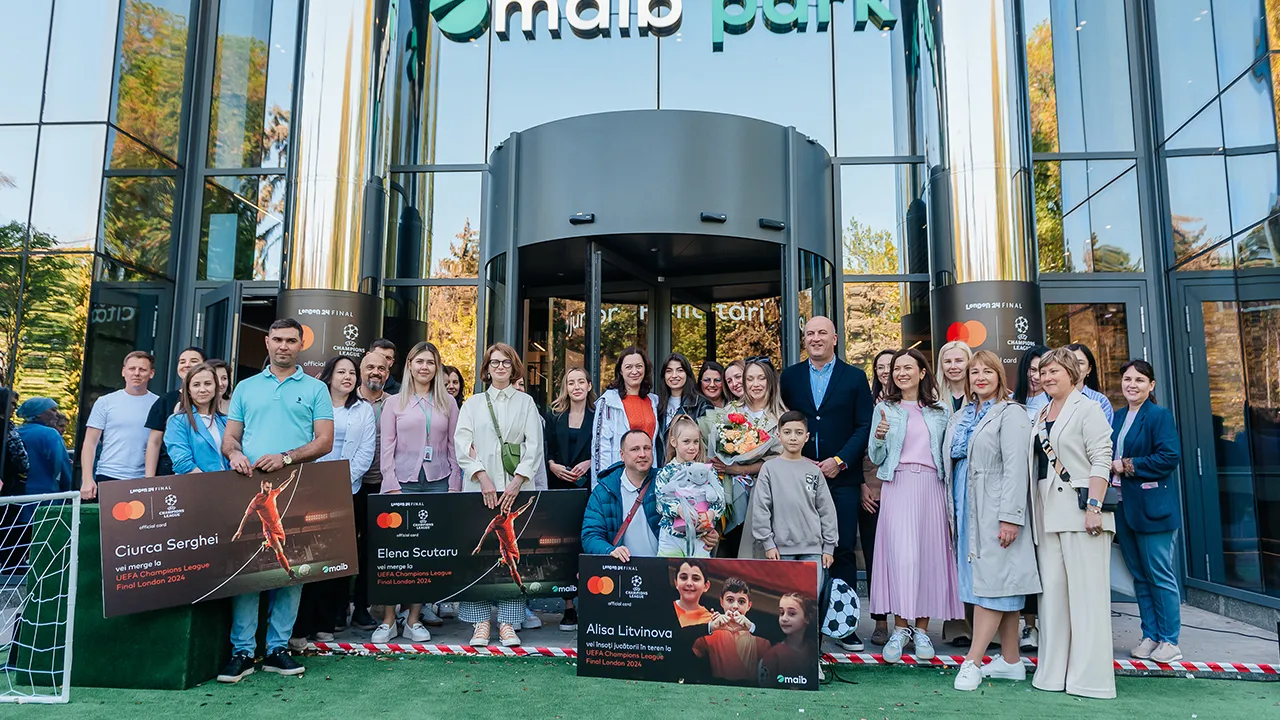 Maib и Mastercard наградили победителей, которые поедут на финал «UEFA Champions League 2024»