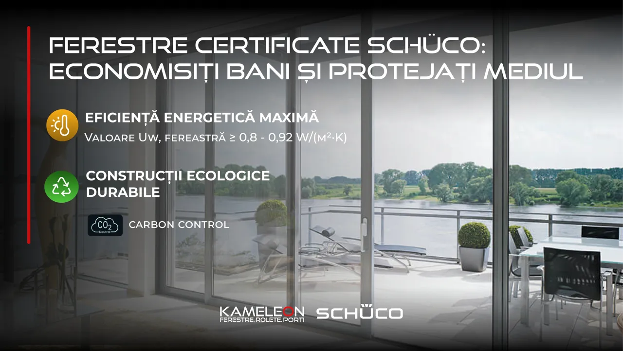 Kameleon: Ferestre din aluminiu Schüco – viitorul construcțiilor este deja aici