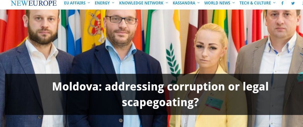 NewEurope о ситуации с Иланом Шором: Борьба с коррупцией или поиск «козла отпущения»